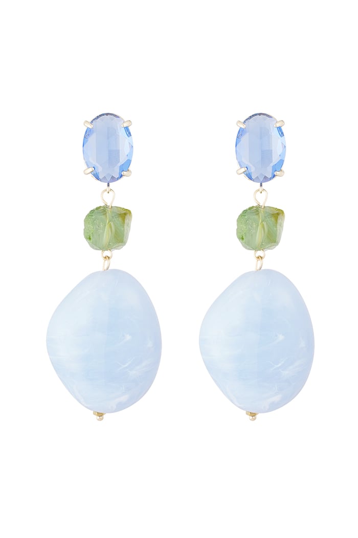 Boucles d'oreilles en verre Statement