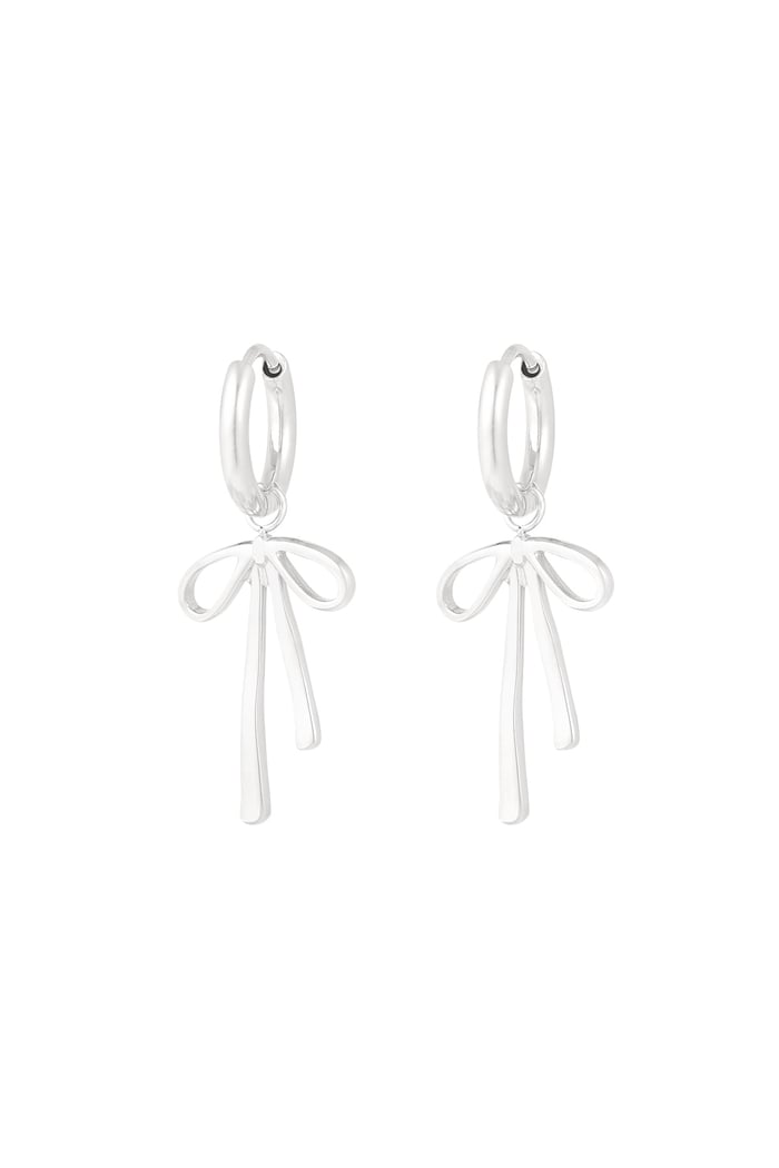 hanging bow earrings