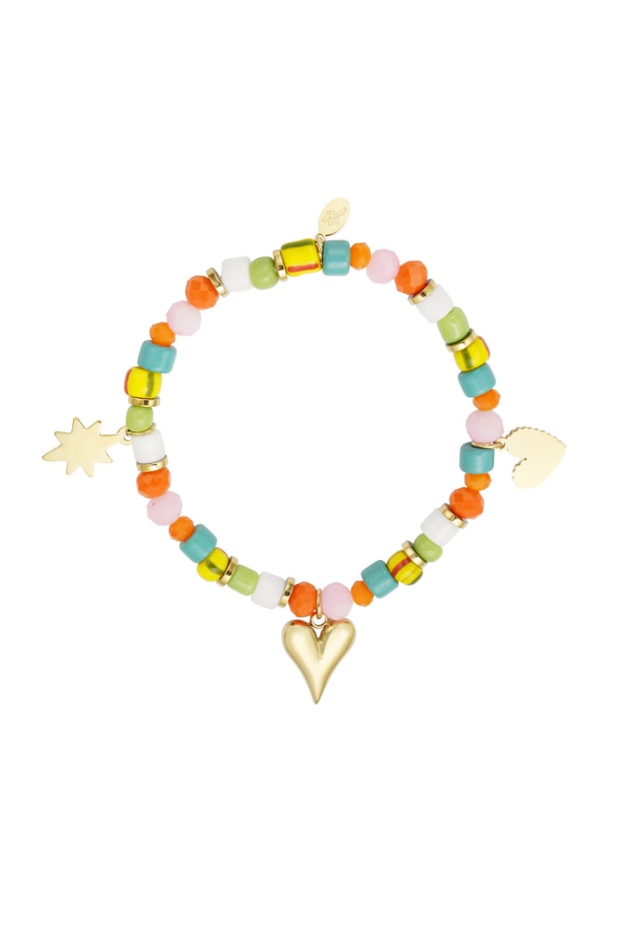 Colorful bracelet heart club - multi