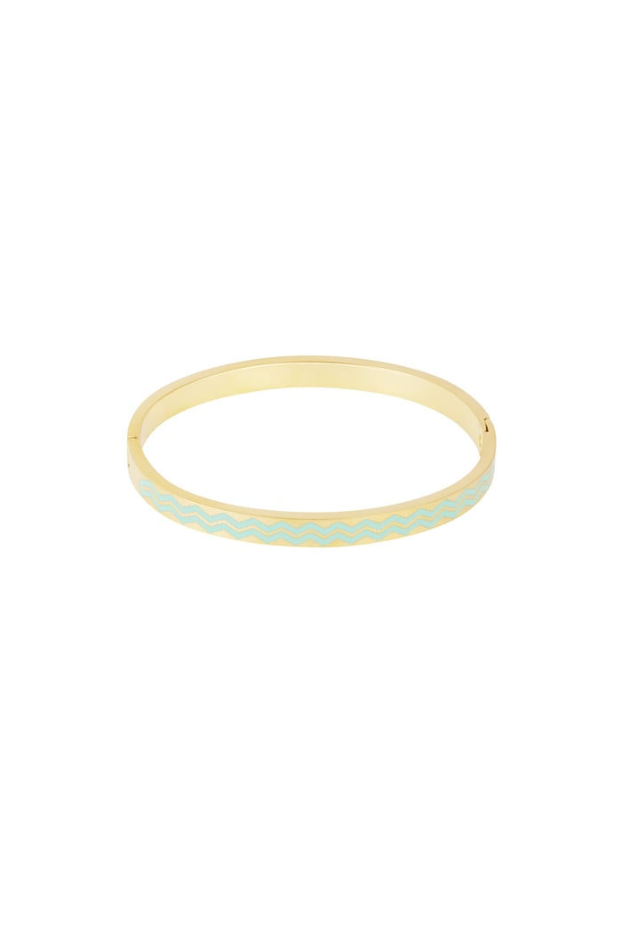 Bracciale alla schiava con stampa onde