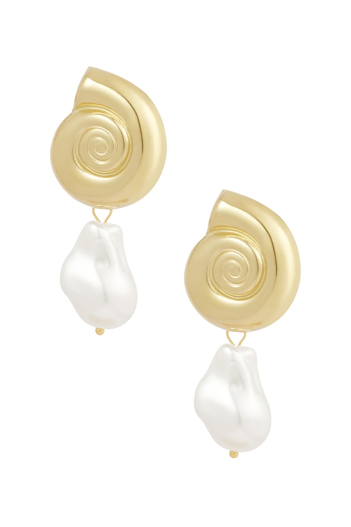 earrings pearl shell