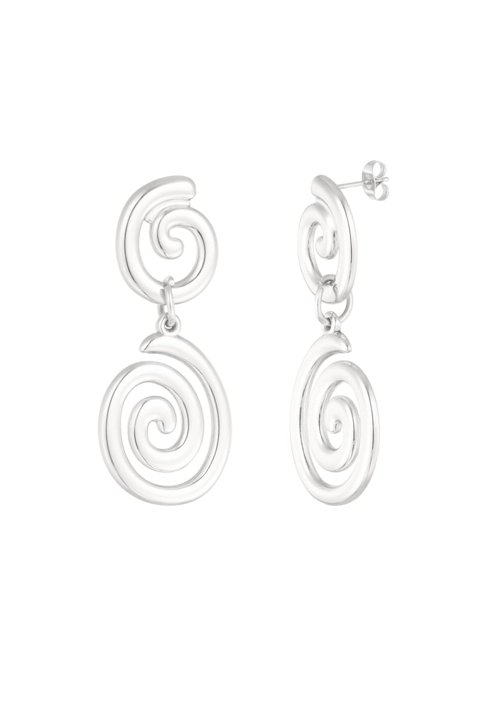 earrings swirly wave 