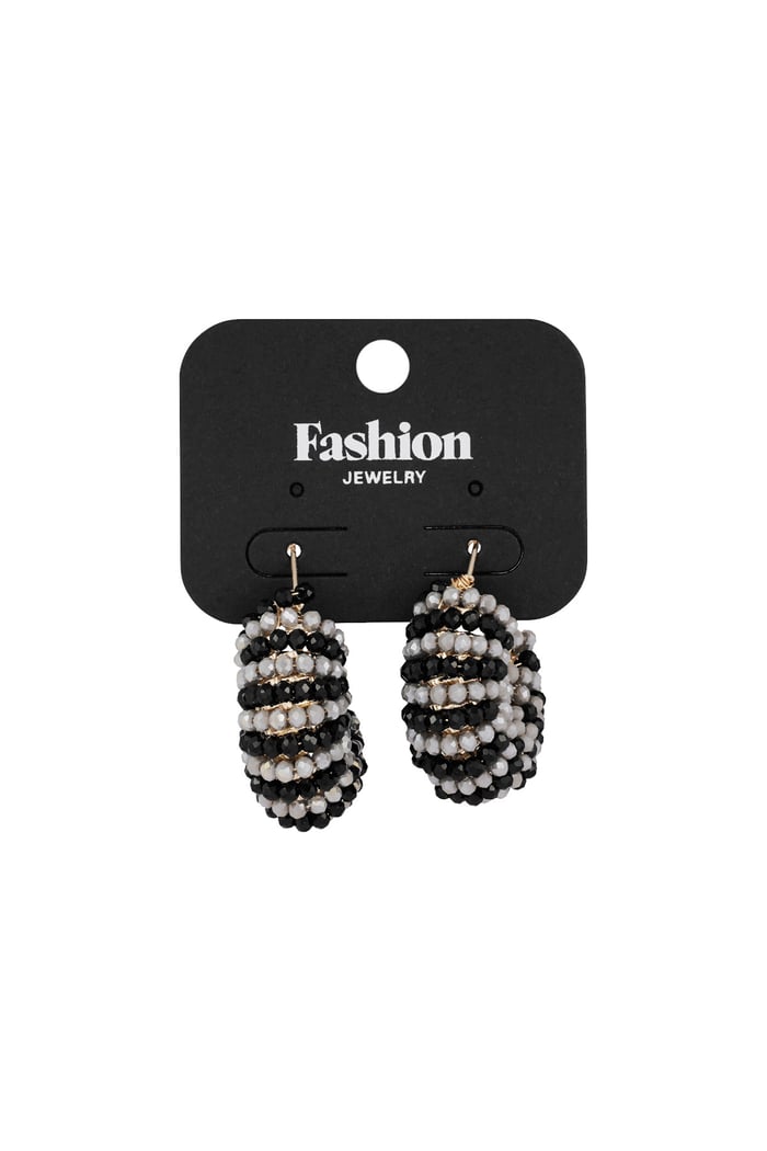 Happy Beads earrings - black & grey h5Picture3