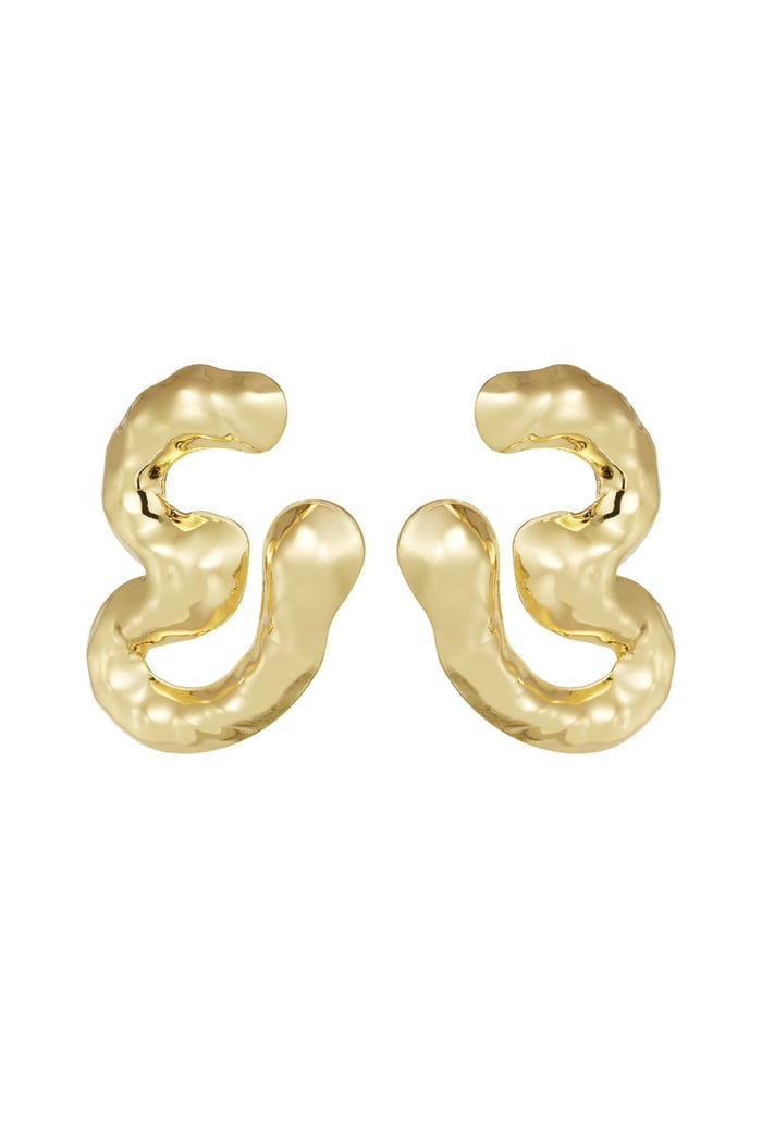 chunky melting earrings 