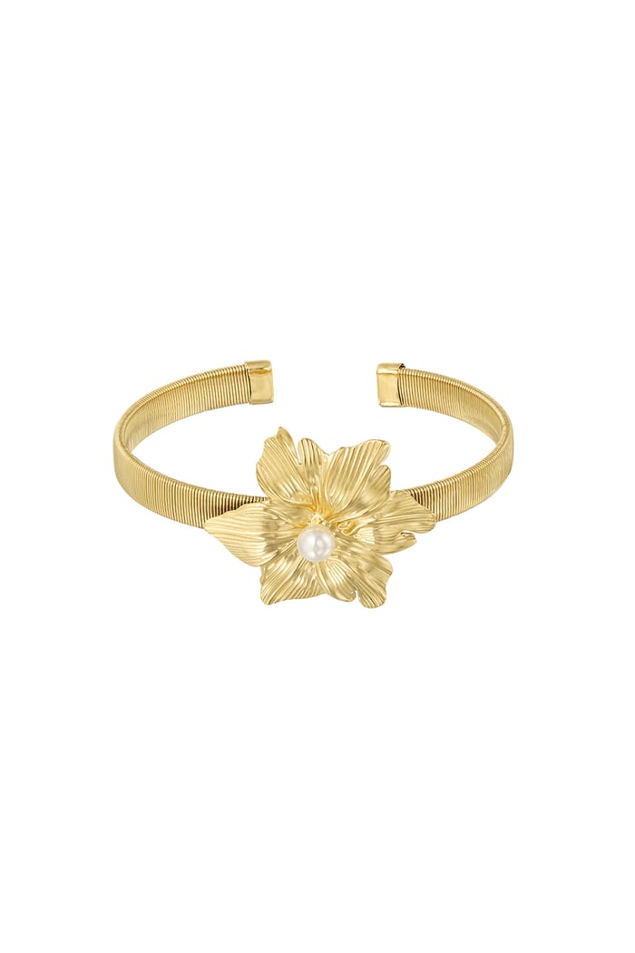 blooming flower bangle bracelet 