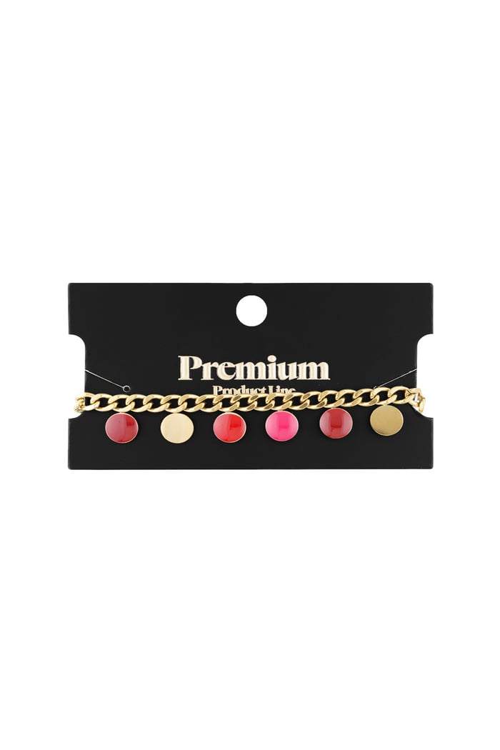 bracelet red coin Picture3
