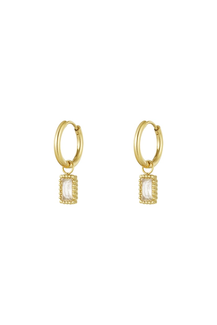 Pendientes con brillo elegante - Color dorado rosa