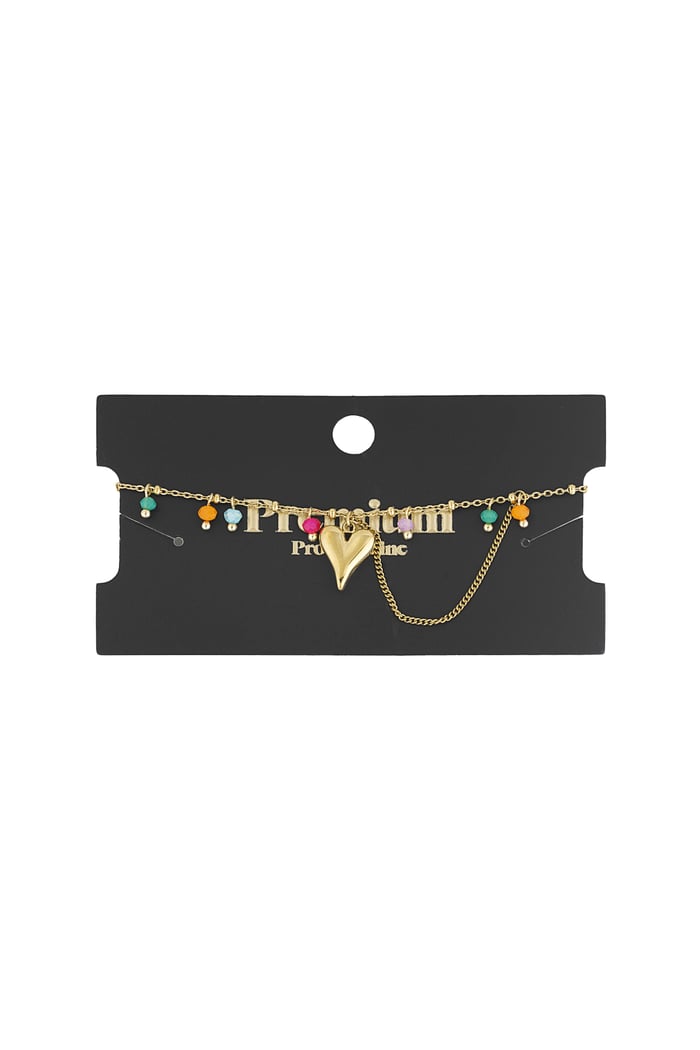Herz-Pop-Armband - Goldfarben Bild3