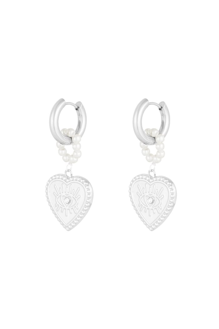 boucles d'oreilles coeurs charmantes 