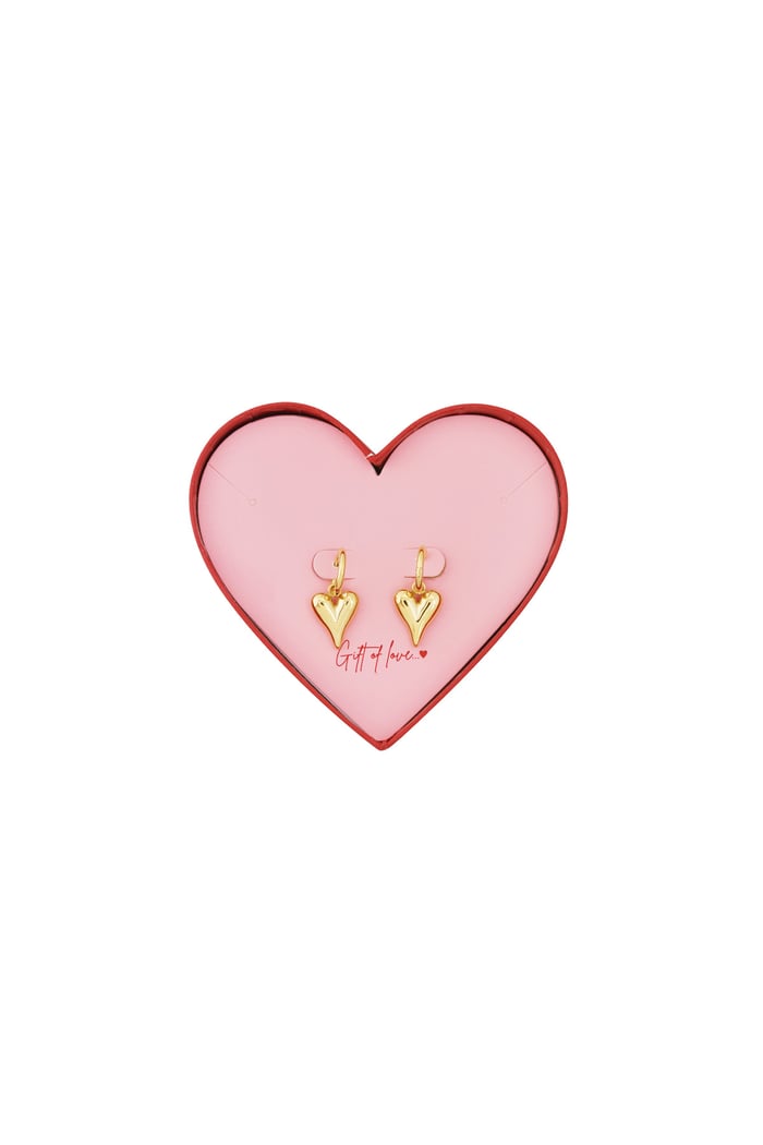 Orecchini a cuore in scatola