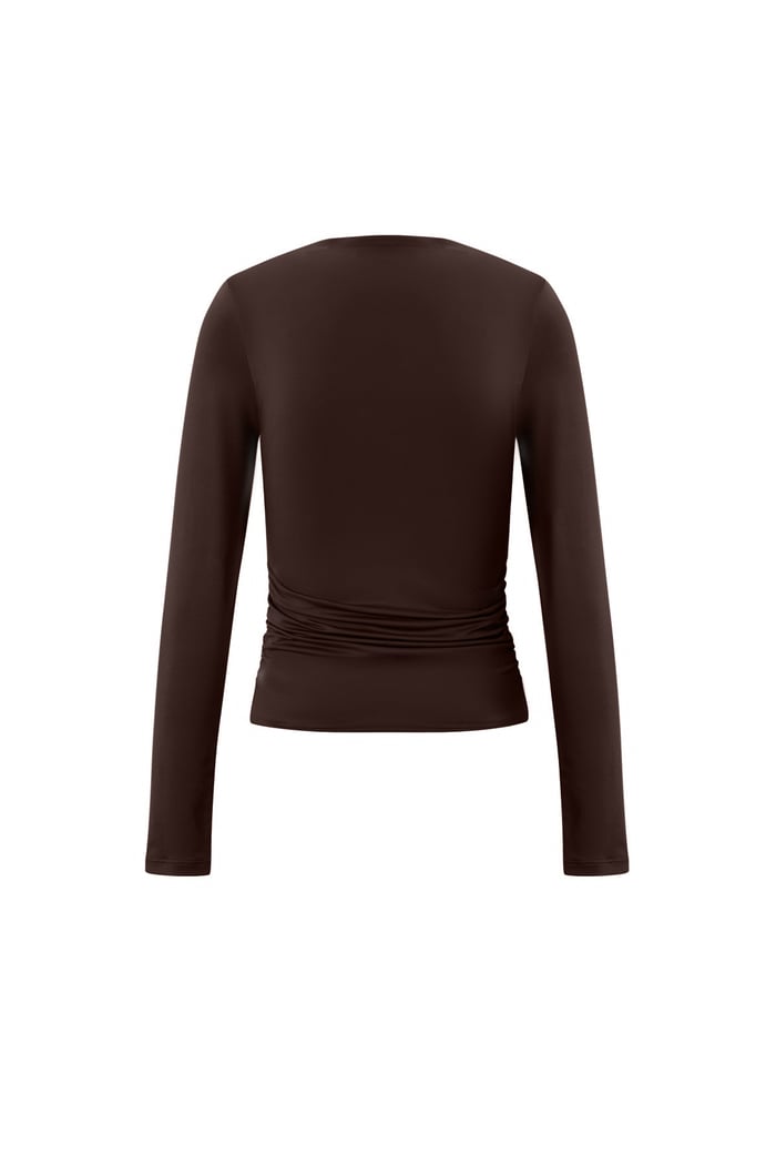 Nylon Long sleeve tops Solid color Basic All Fit  Clothes h5Picture3