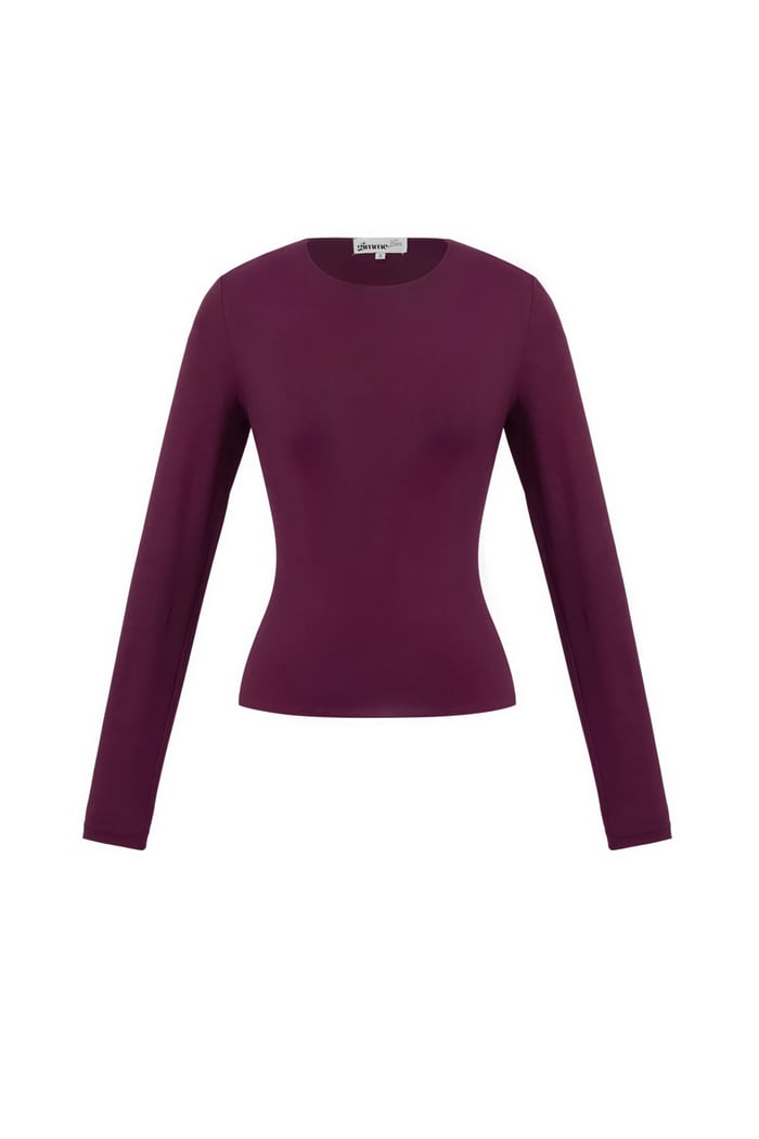 Nylon Long sleeve tops Solid color Basic All Fit  Clothes h5Picture12