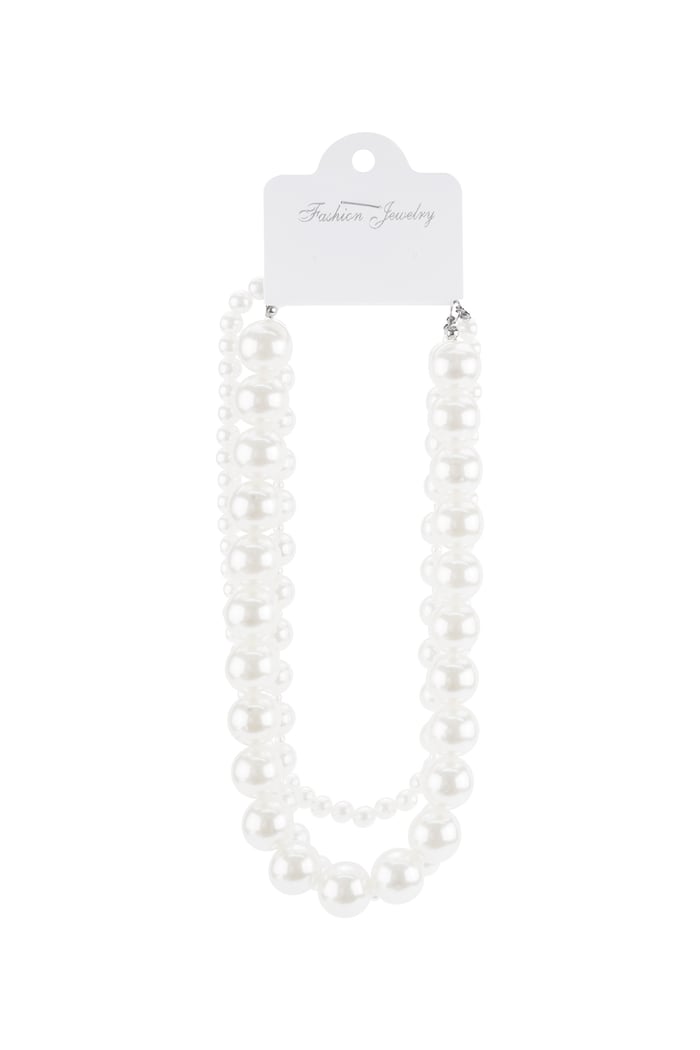 Big pearls layered necklace h5Picture3