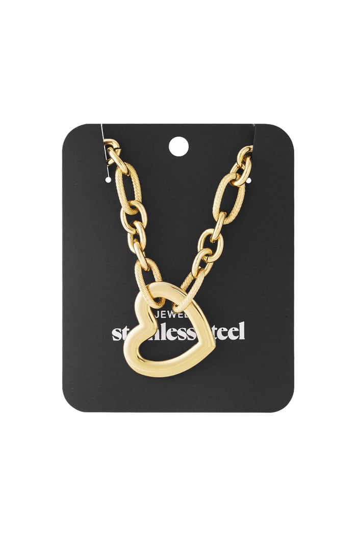 Collar cadena de corazones h5Imagen4