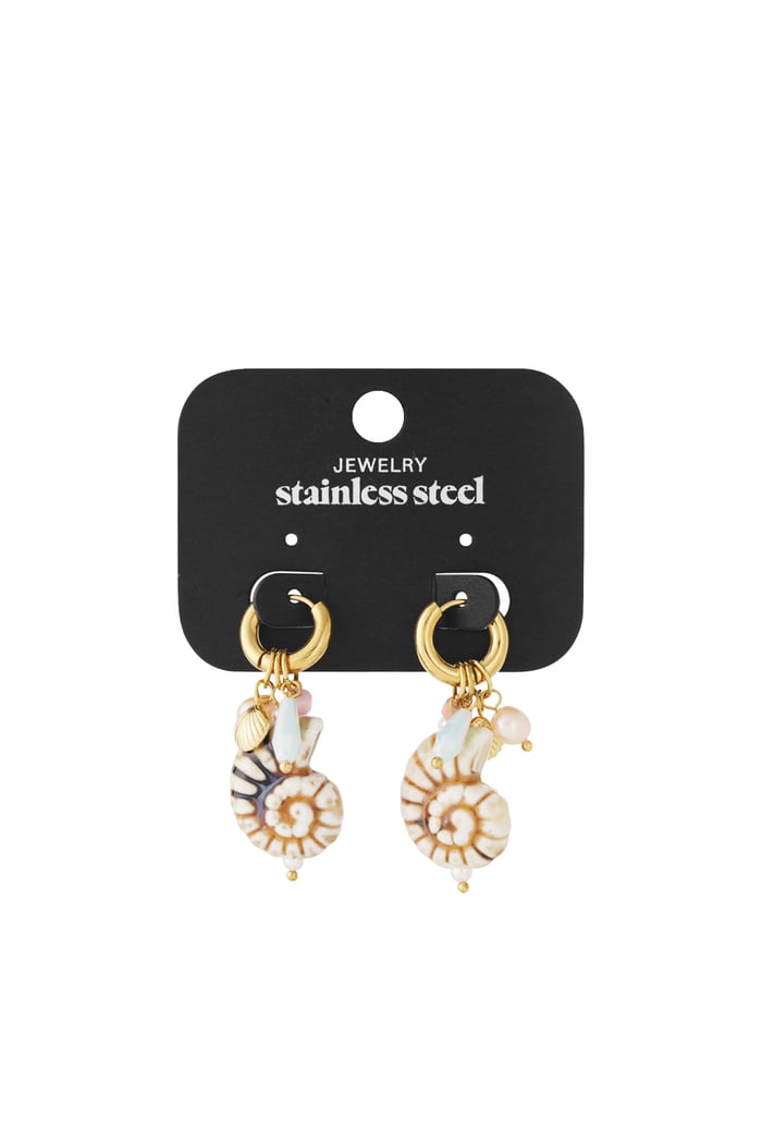 Boucles d&#39;oreilles coquillages fous Image4