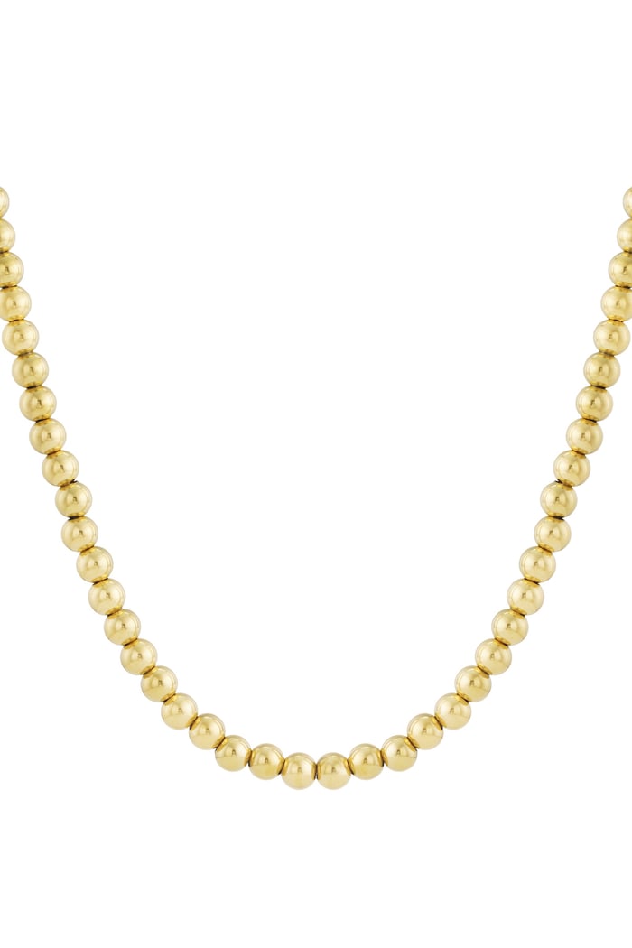Hollow bead necklace -10mm