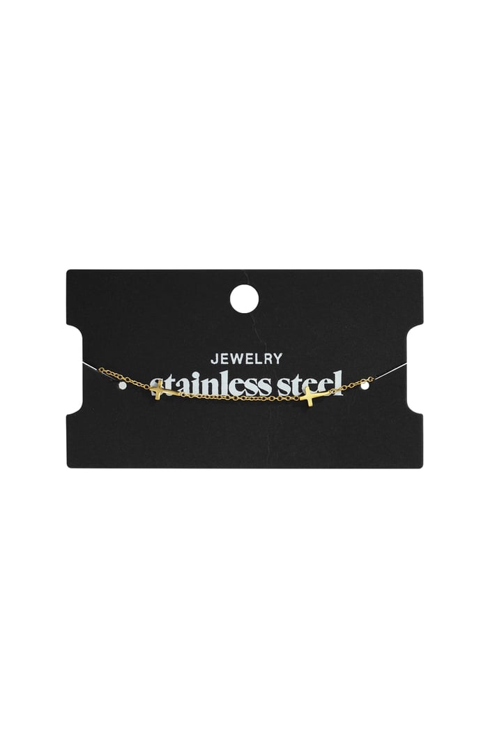 Stainless Steel Chain Bracelets Cross Casual Daily Simple Series Women's jewelry h5Picture4