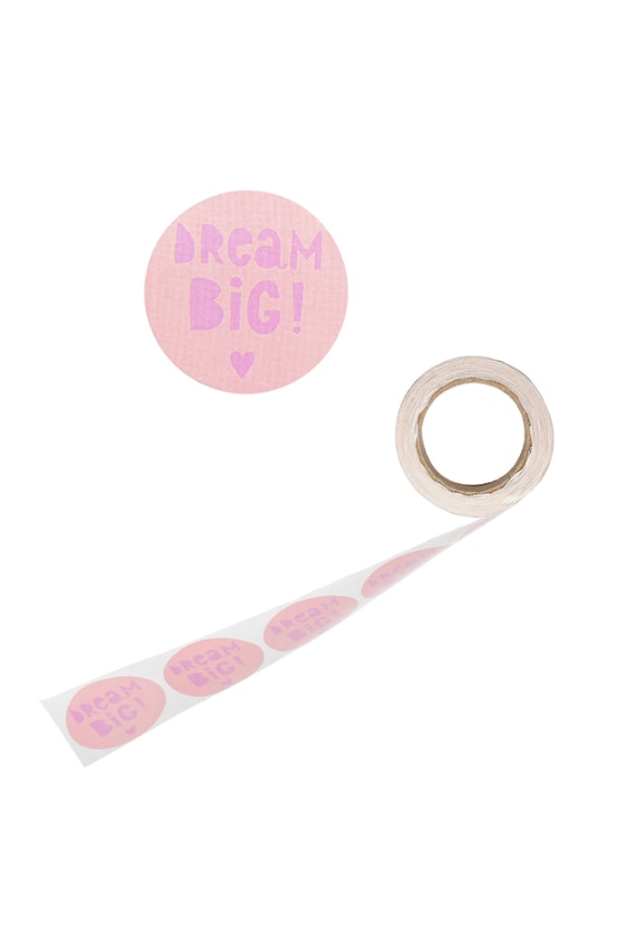 Sticker dream big pink