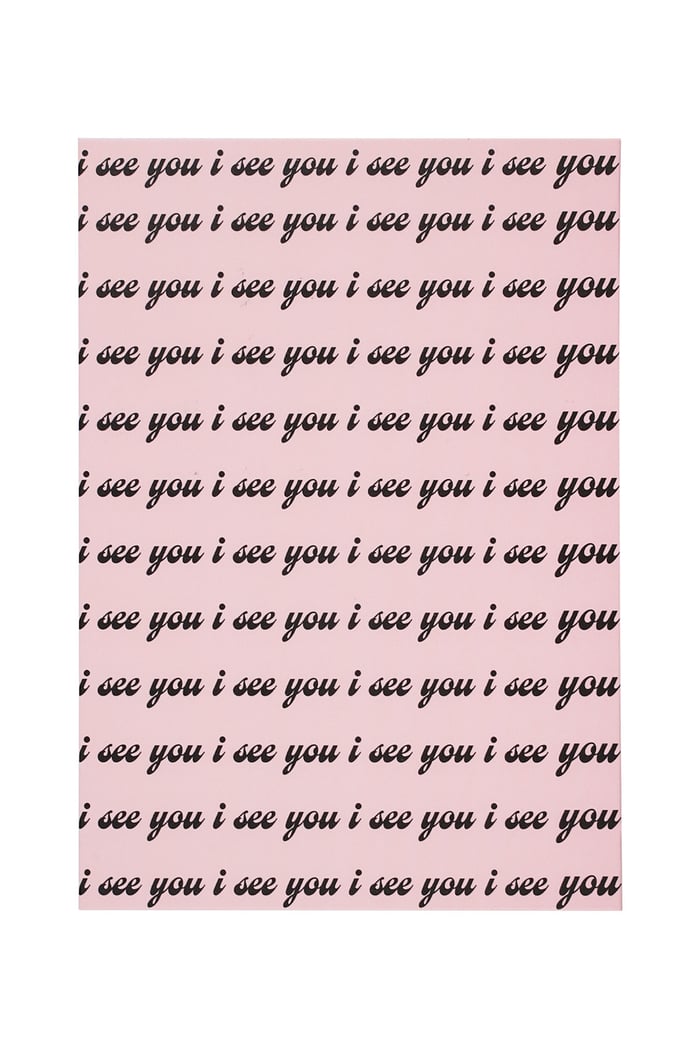 Greeting card i see you black 