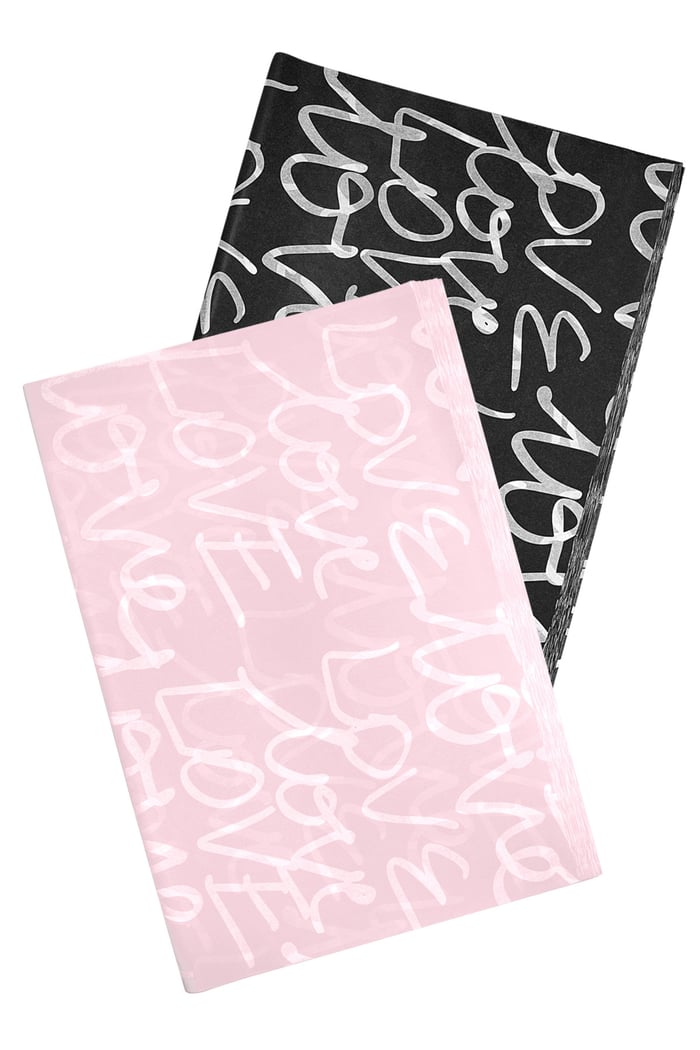 Rollenpapier Portrait Love - schwarzes Papier Bild2