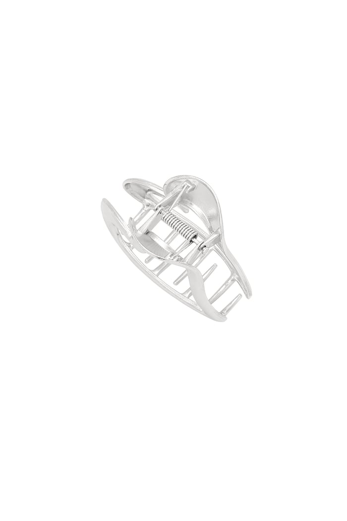 Silver color heart hair clip h5Picture3