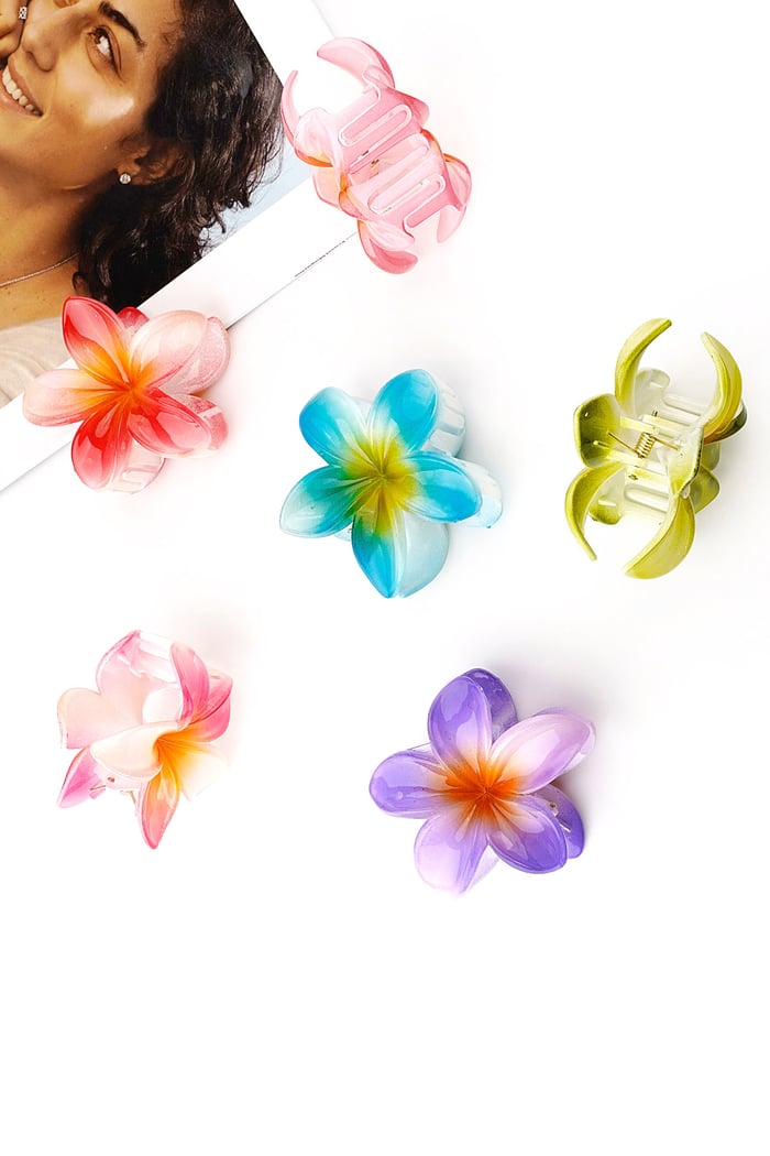 Fermaglio per capelli Fiore Hawaii h5Immagine3