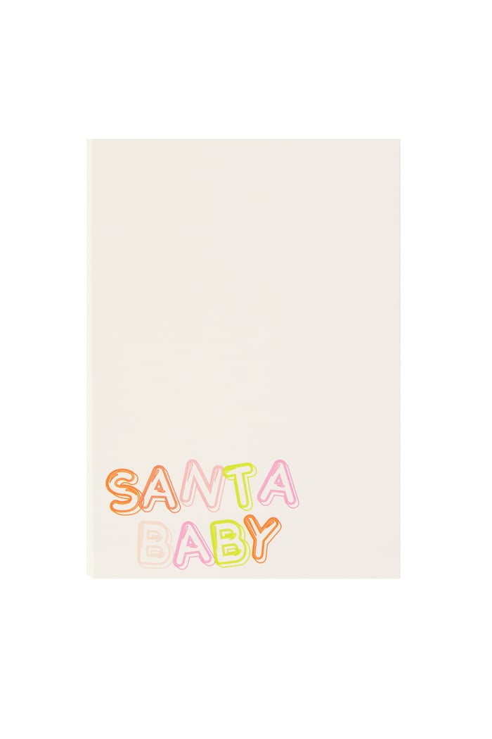Wenskaart kerst santa baby