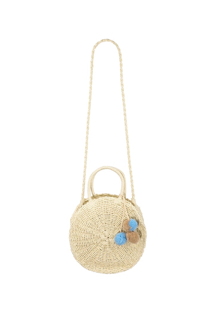 Borsa da spiaggia rotonda - bianco sporco  Immagine4