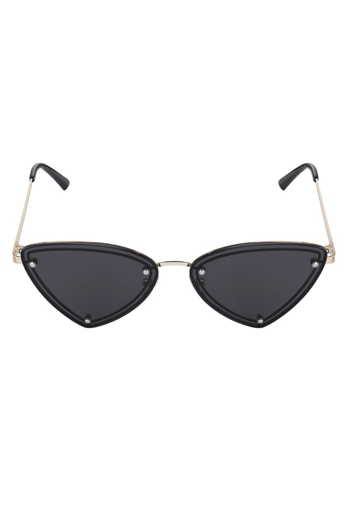 Retro-Party-Sonnenbrille – Schwarzgold Bild4