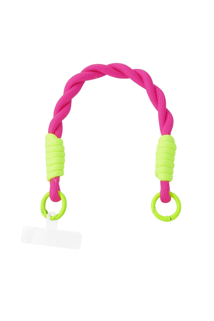 Cavo telefonico ritorto - verde e rosa