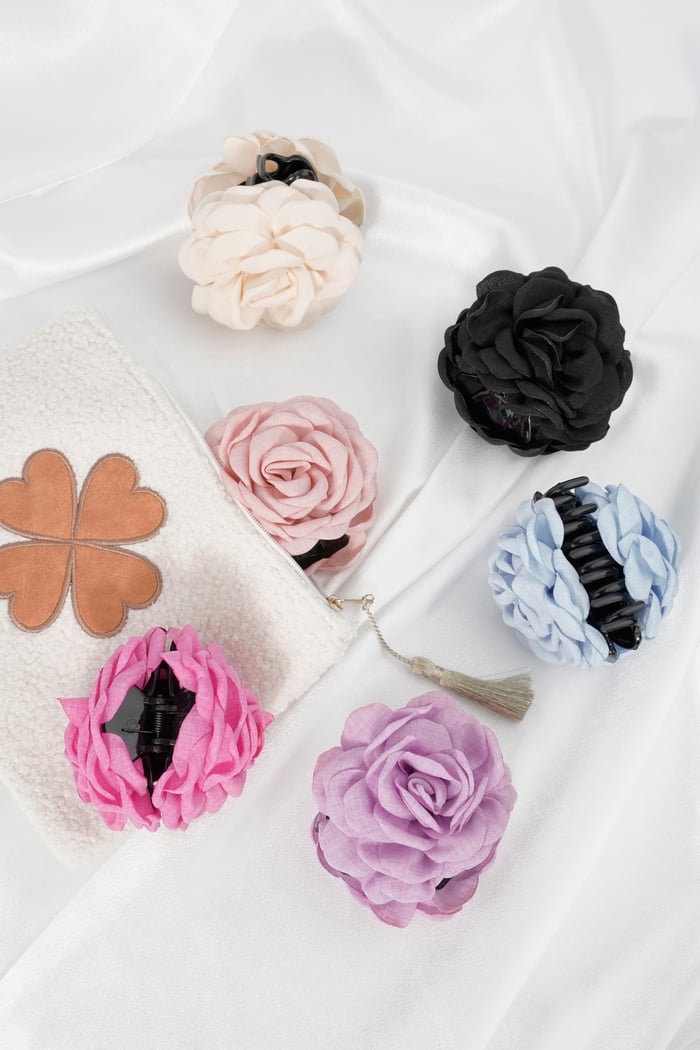 Fermaglio per capelli a forma di rosa Immagine2