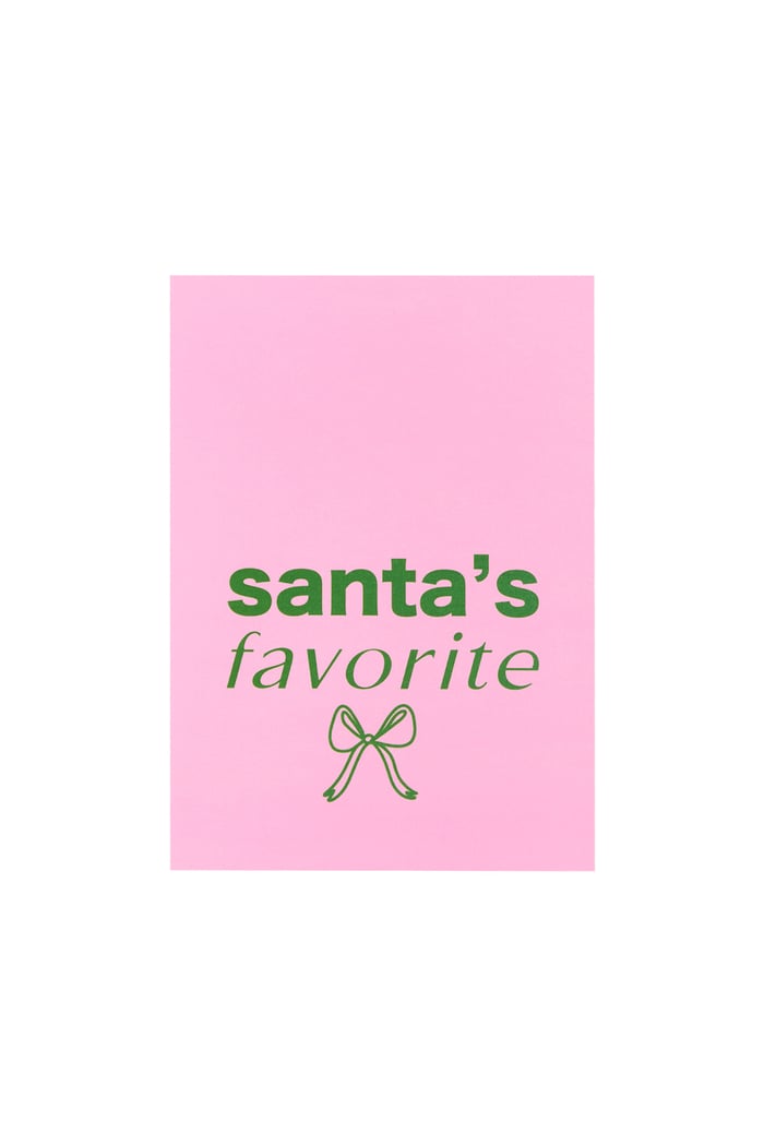 Christmas card santa's favorite
