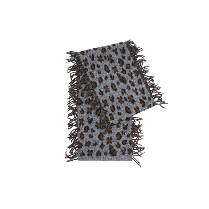 1 Piece Leopard Print Tassels Wool Women's Winter Scarves Picture5
