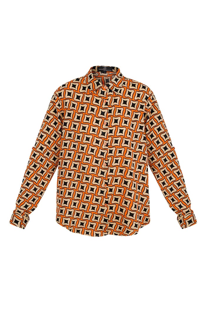 Blouse retro print