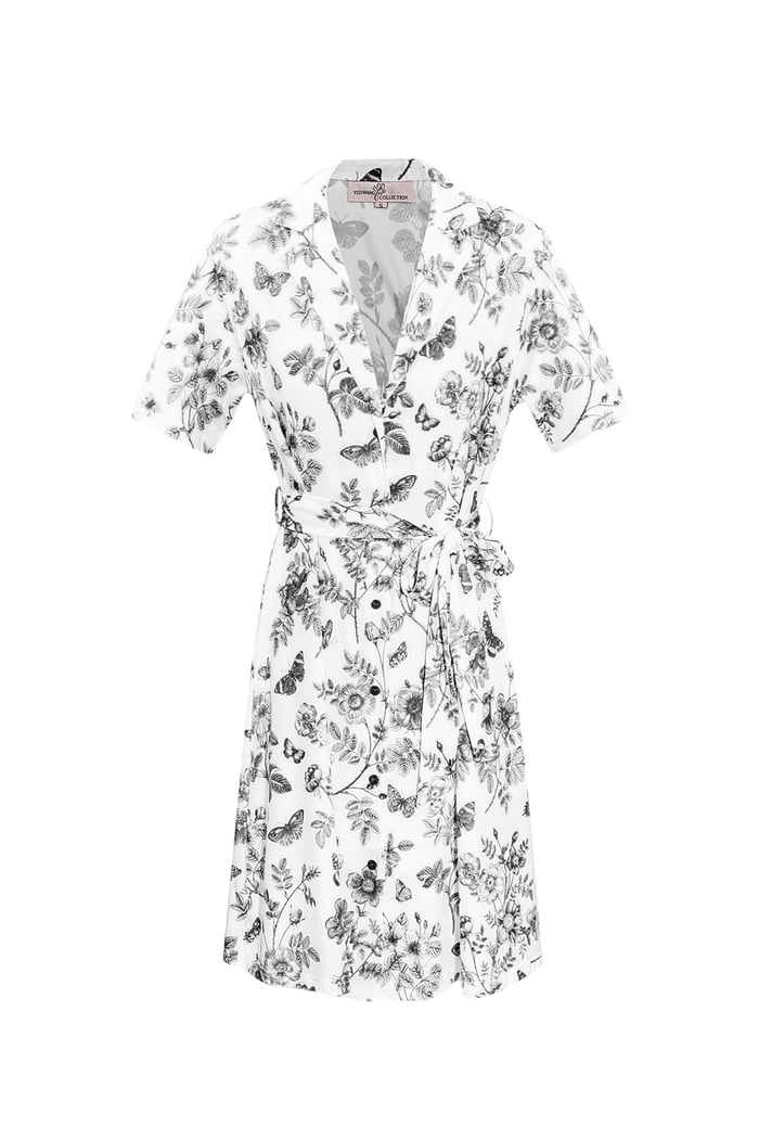 Blumenkleid mit Schleife 