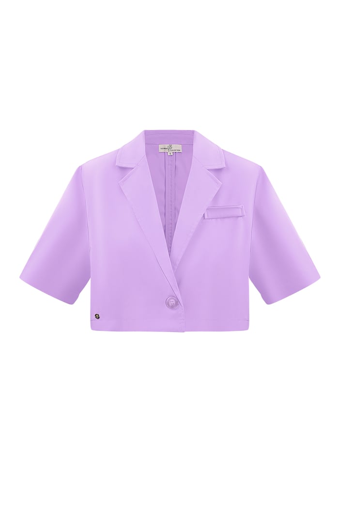 Blazer corto basic pastello 