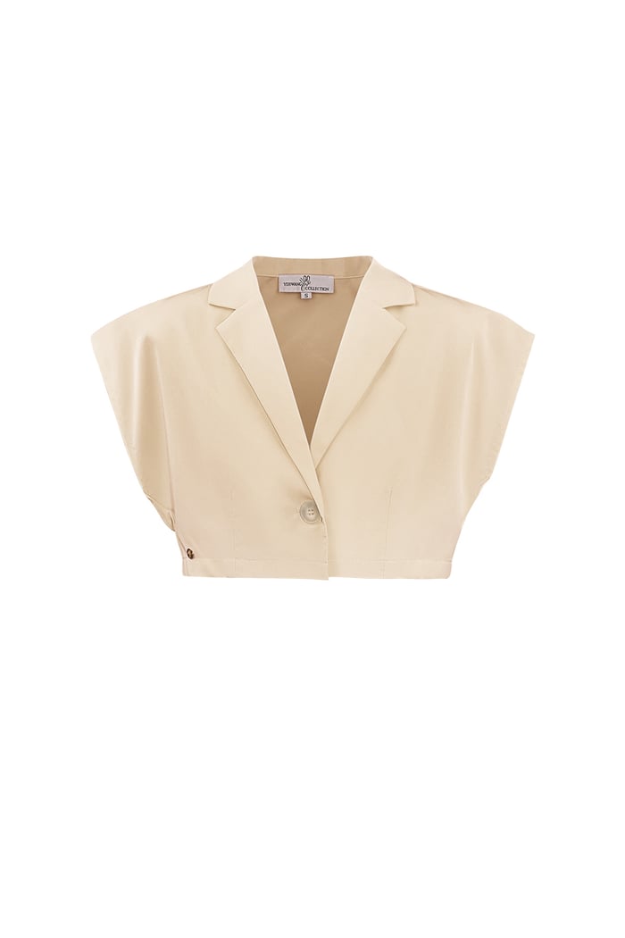 Cropped top with button 