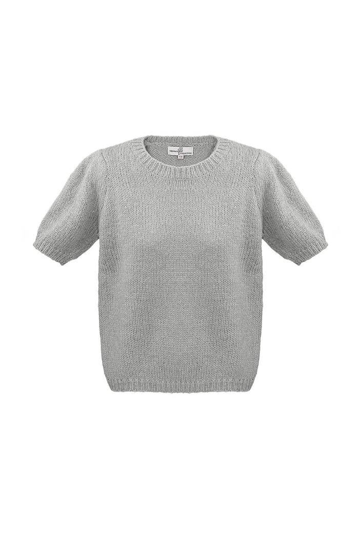Basic-Shirt mit Puffärmeln – Schwarz 