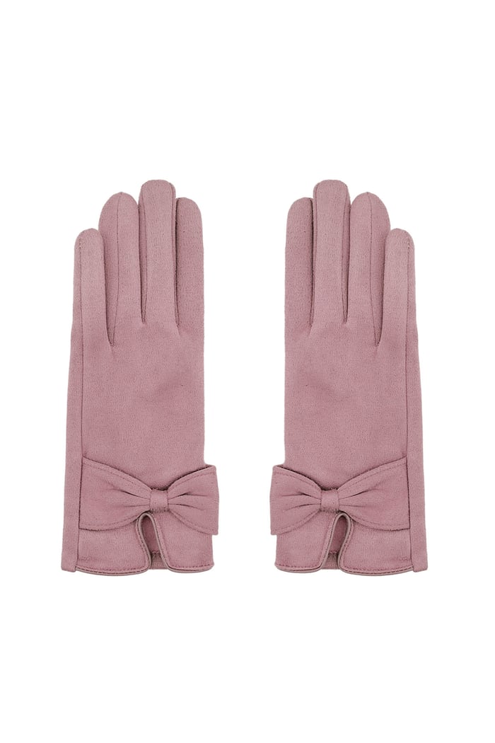 Guanti classici con fiocco