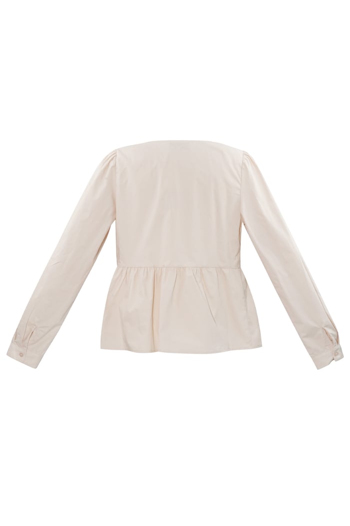 Longsleeve peplum top with bows Picture7