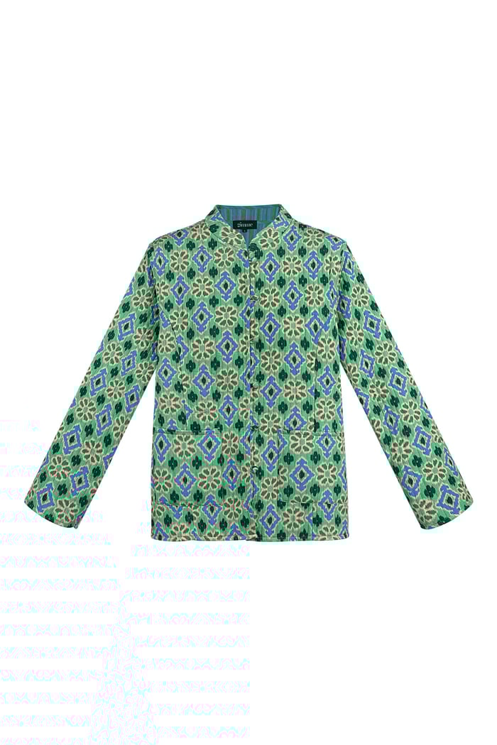 Giacca stampa verde