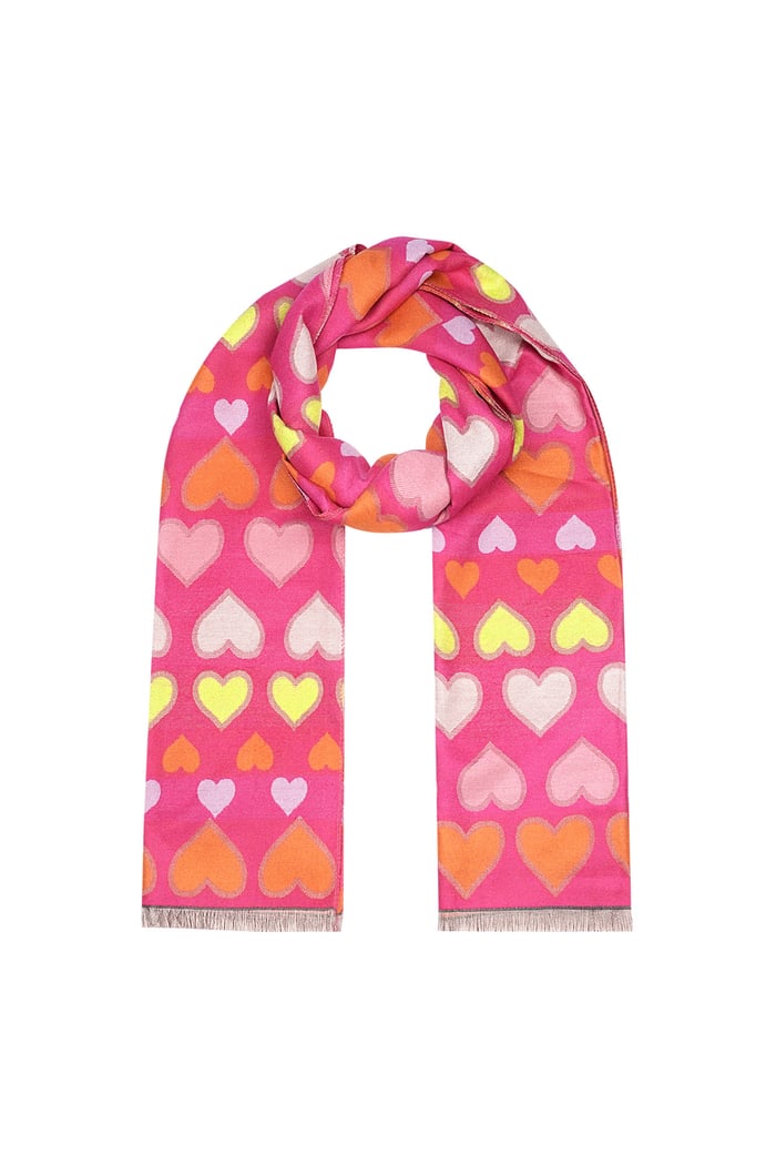 Scarf hearts all over