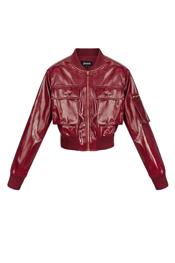 Giacca biker in PU 