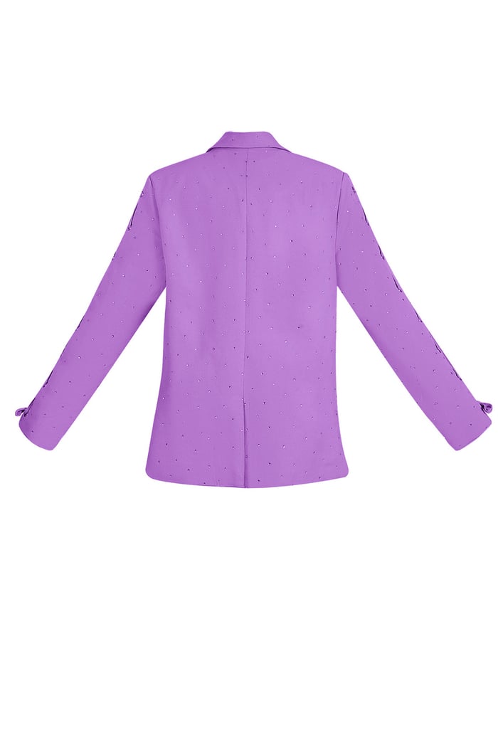Blazer with stones and lace-up sleeves h5Picture6