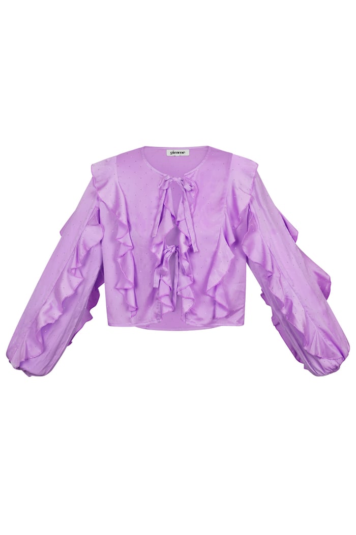 Blouse with ruffles