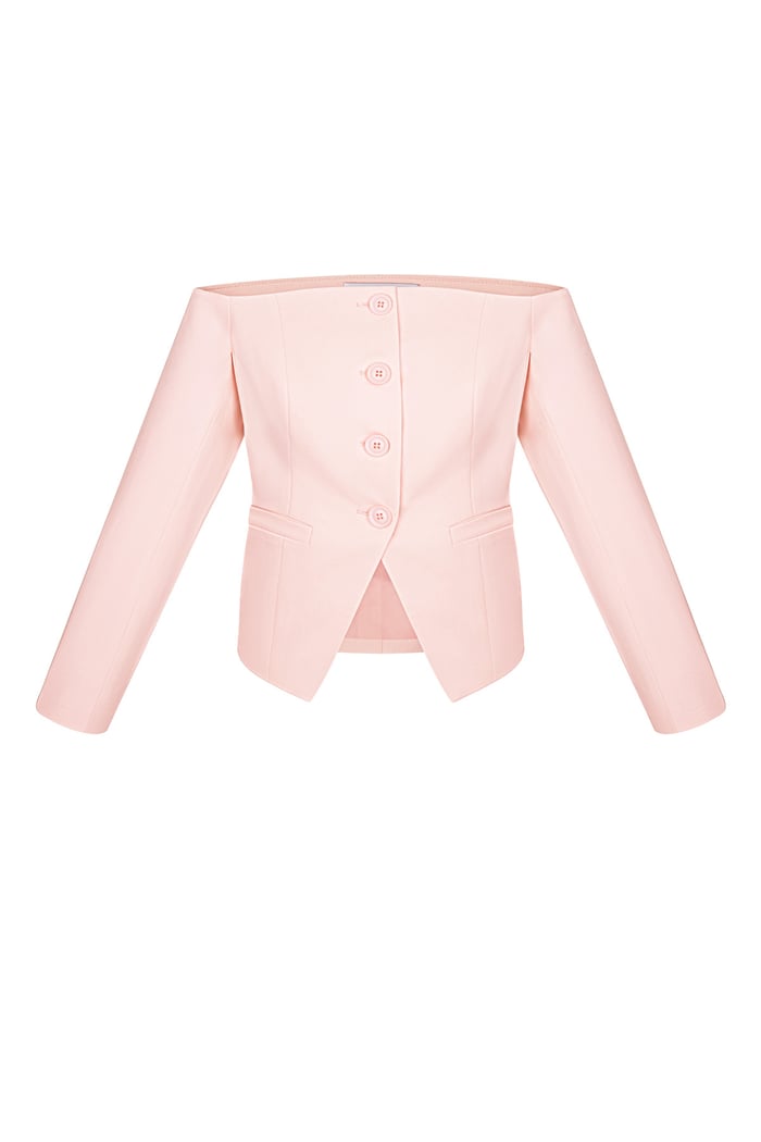 Omuzları açık blazer üst 