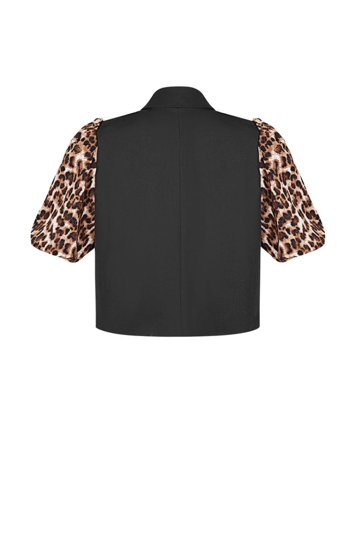 It-Girl Blazer mit Pantherärmeln - Braun Schwarz Bild6