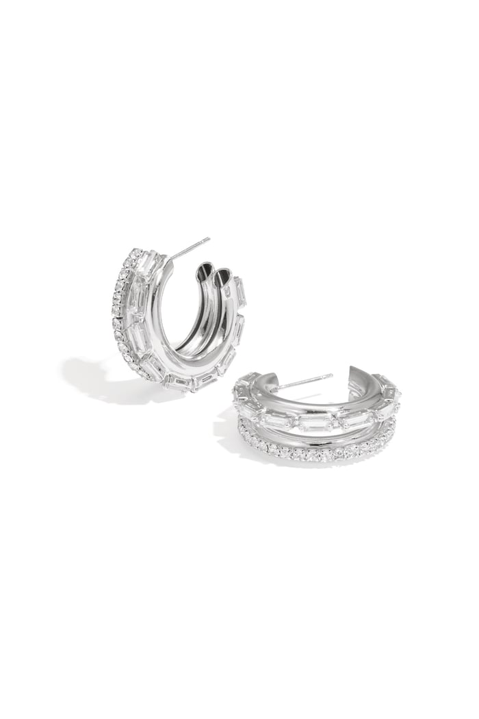 Iron Hoop Earrings circle Elegant Christmas Luxurious Series Women's jewelry h5Picture5