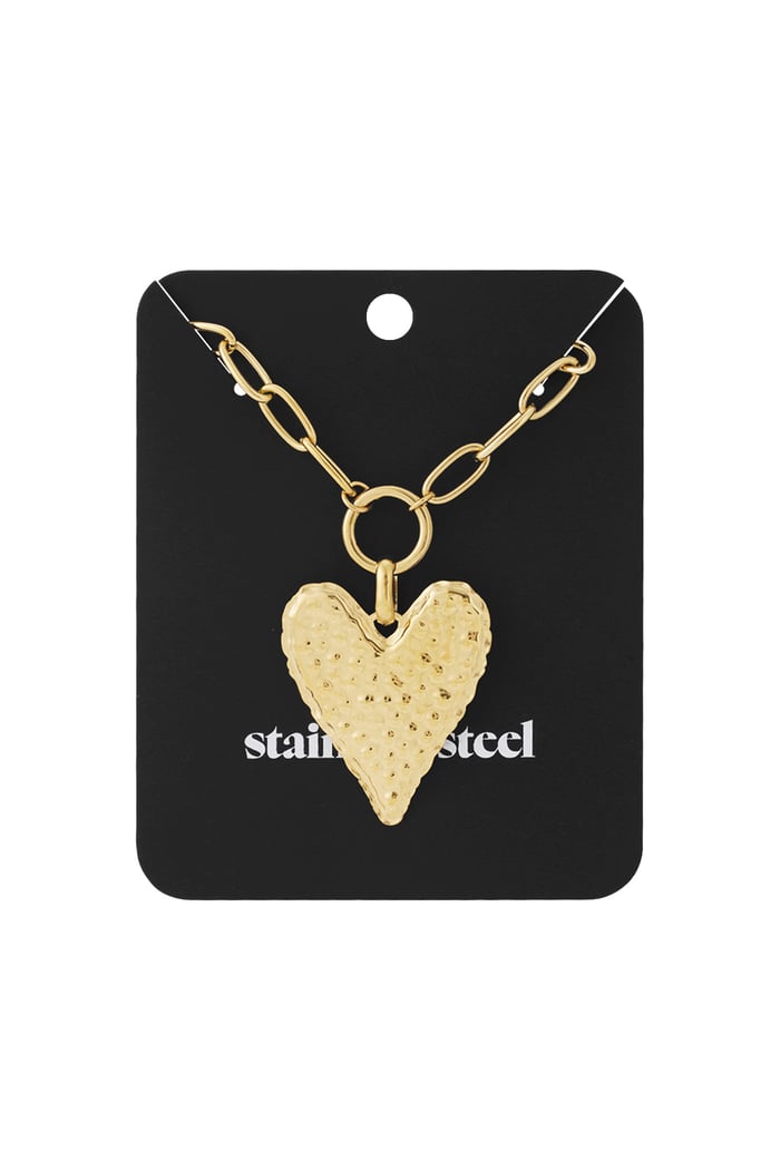 Chunky Heart long Necklace h5Picture3