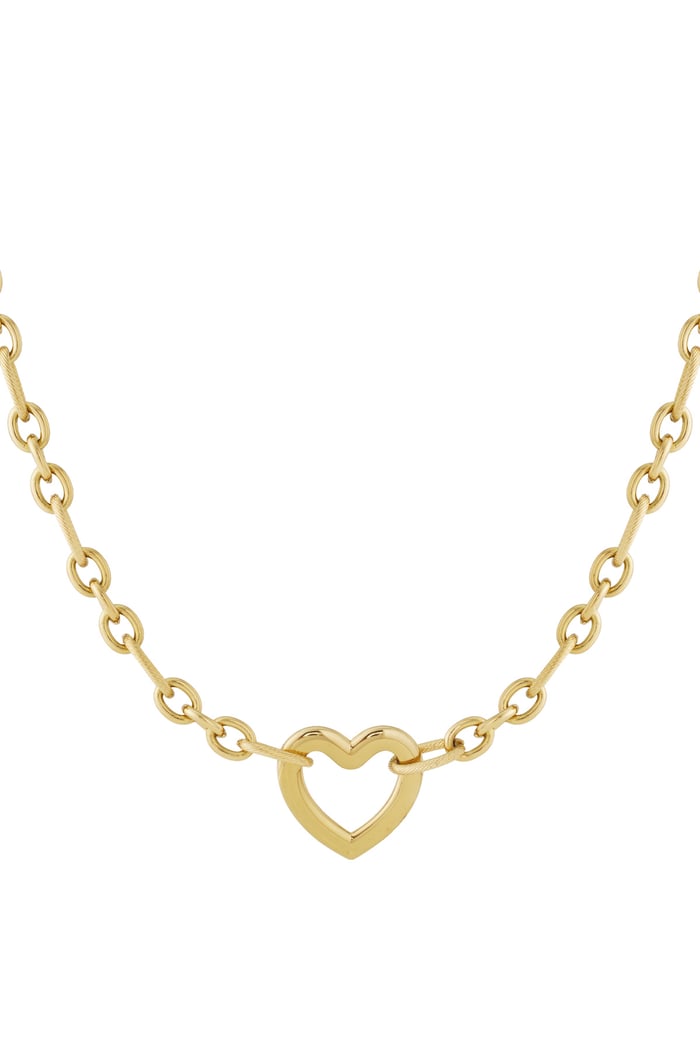 Collar cadena de corazones